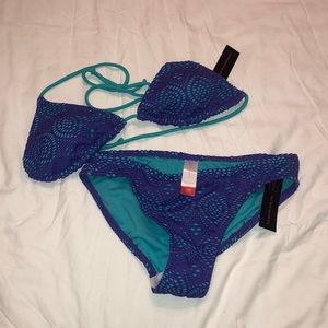 Purple lace teal bathing suit!